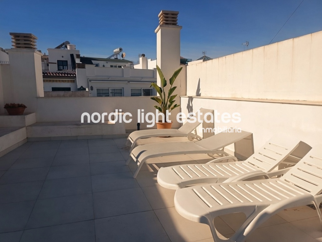 Ático en el centro con gran terraza privada