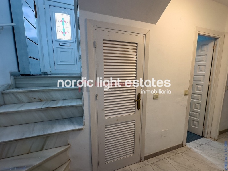 Semi detached terraced house directly opposite the sea in Torrox Costa