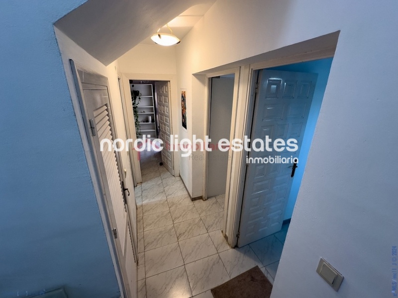 Semi detached terraced house directly opposite the sea in Torrox Costa