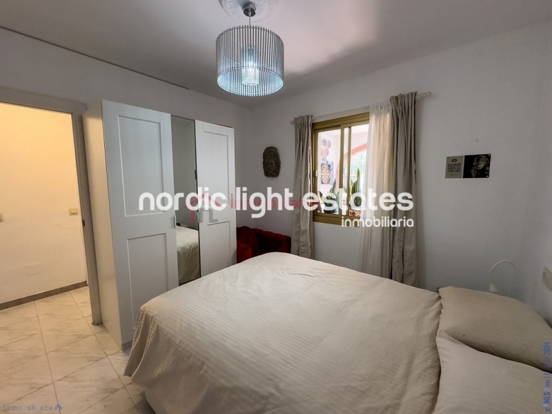 Semi detached terraced house directly opposite the sea in Torrox Costa