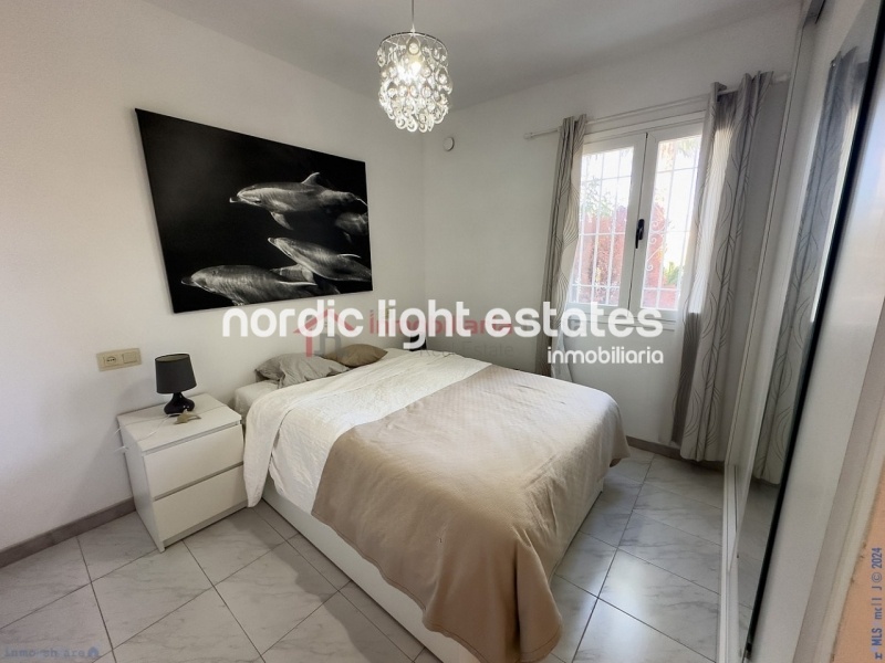 Semi detached terraced house directly opposite the sea in Torrox Costa