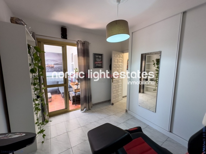Semi detached terraced house directly opposite the sea in Torrox Costa