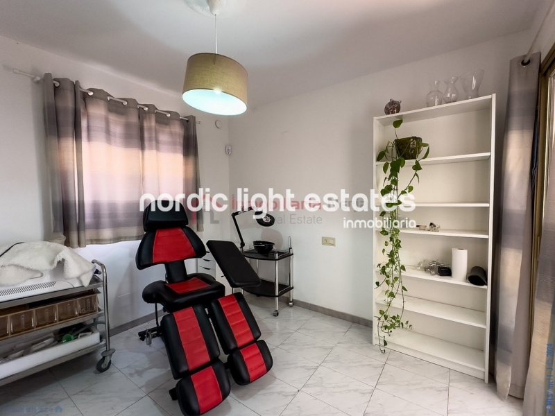 Semi detached terraced house directly opposite the sea in Torrox Costa