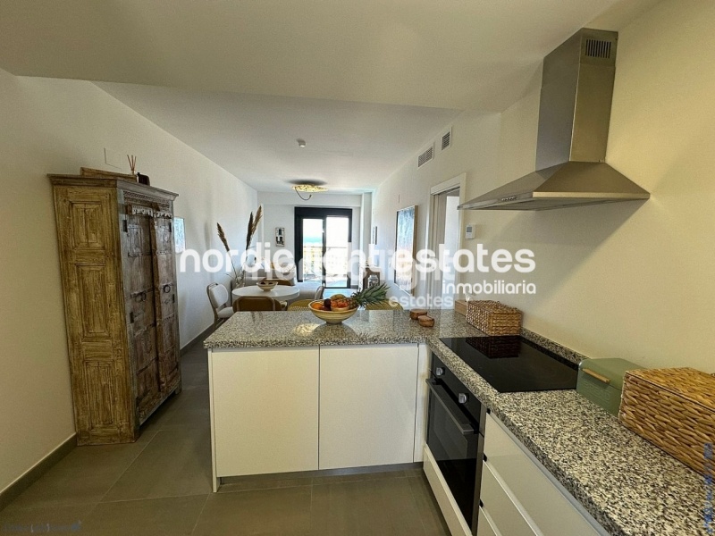 Ultra modern almost new apartment with parking space and store room in Algarrobo Costa 