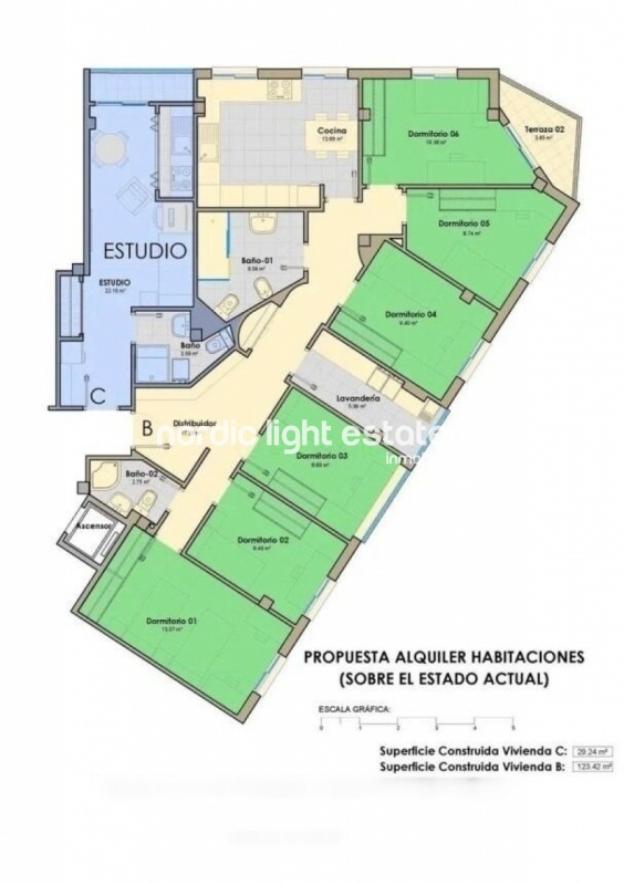 Propiedades similares Amplio piso de 5 dormitorios más estudio independiente en Málaga capital