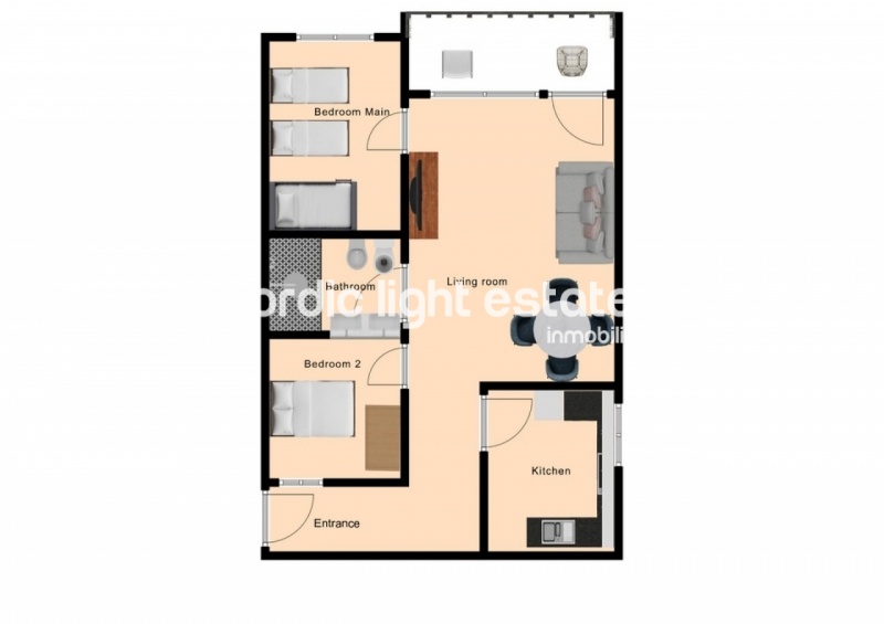 Apartamento a solo 5 minutos a pie de la playa Burriana 