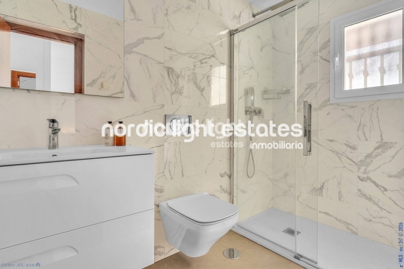 Contemporary luxury villa with several lounges 