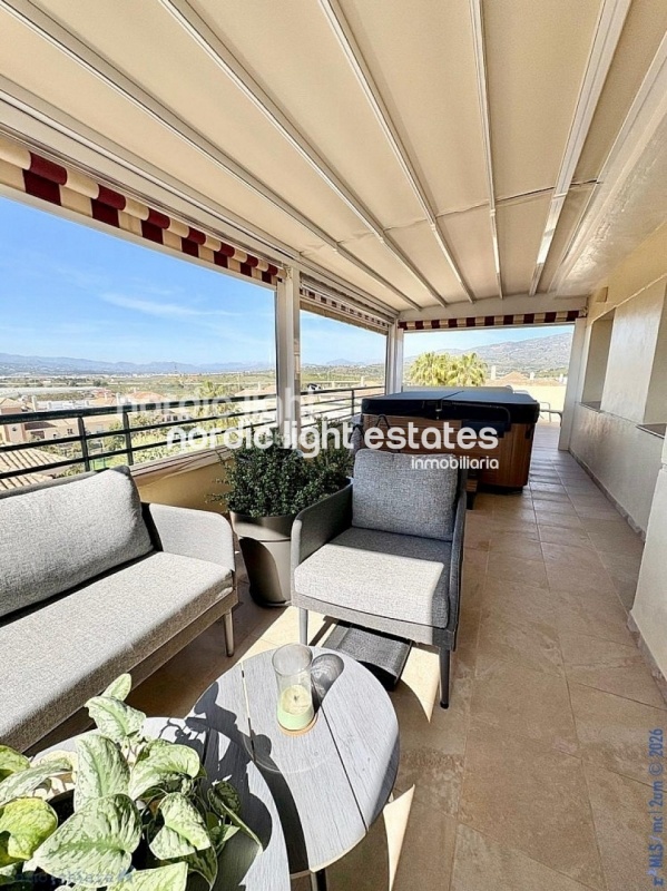 Luxury modern penthouse with a 140 sqm terrace