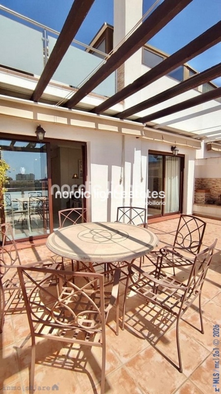 Duplex penthouse with lots of big terraces and 2 parking spaces 